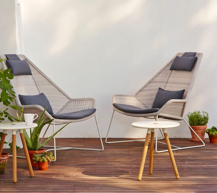 Breeze loungestoel kussenset met hoge rug , Cane-line Natté grey Cane-line