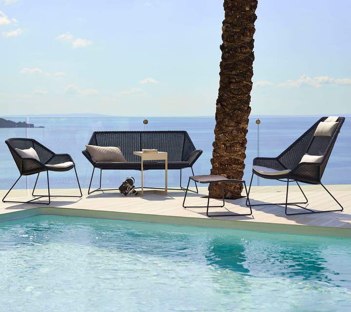 Breeze loungestoel kussenset met hoge rug , Cane-line Natté white Cane-line