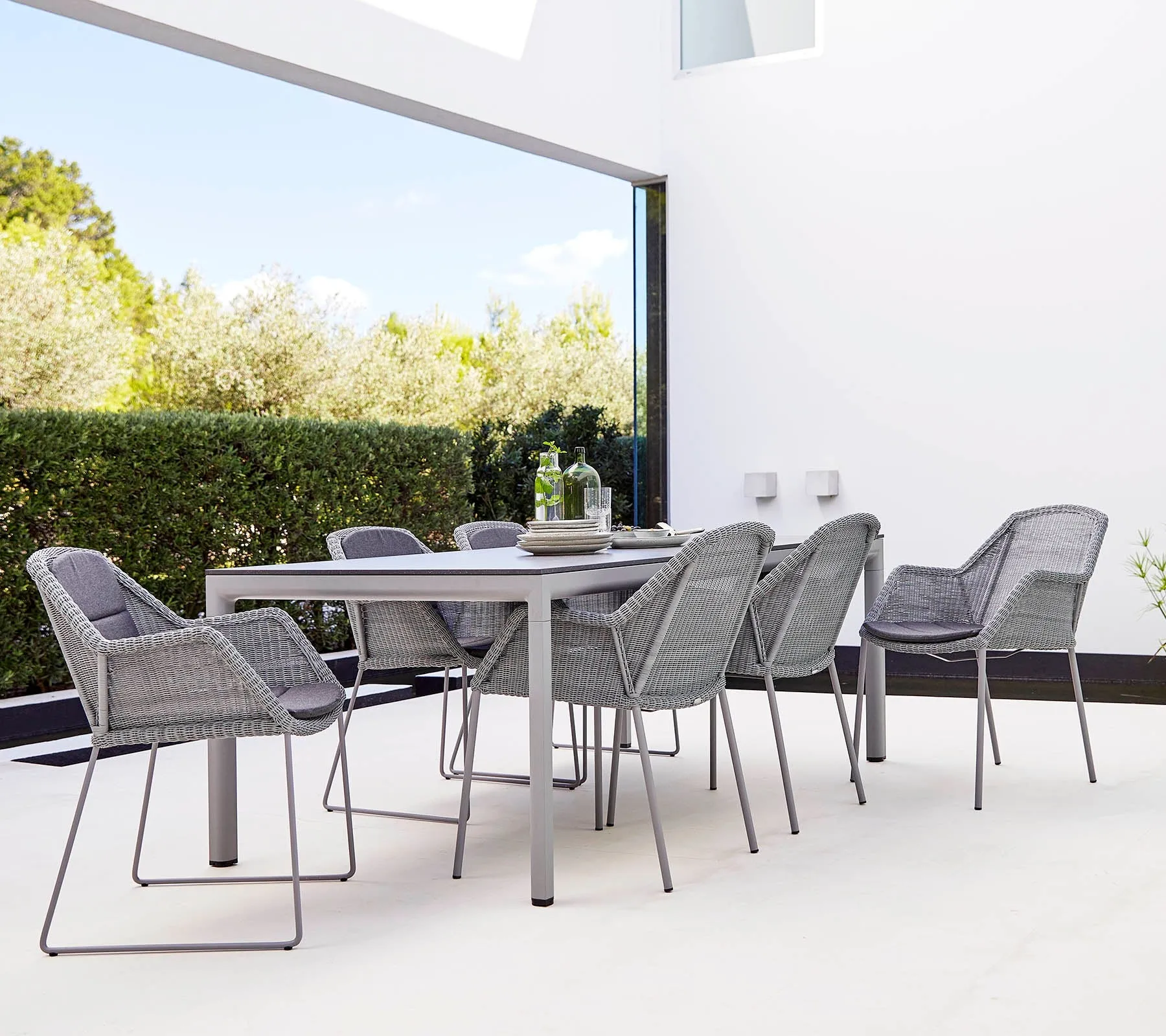 Breeze stapelbare armstoel weave, Taupe Cane-line