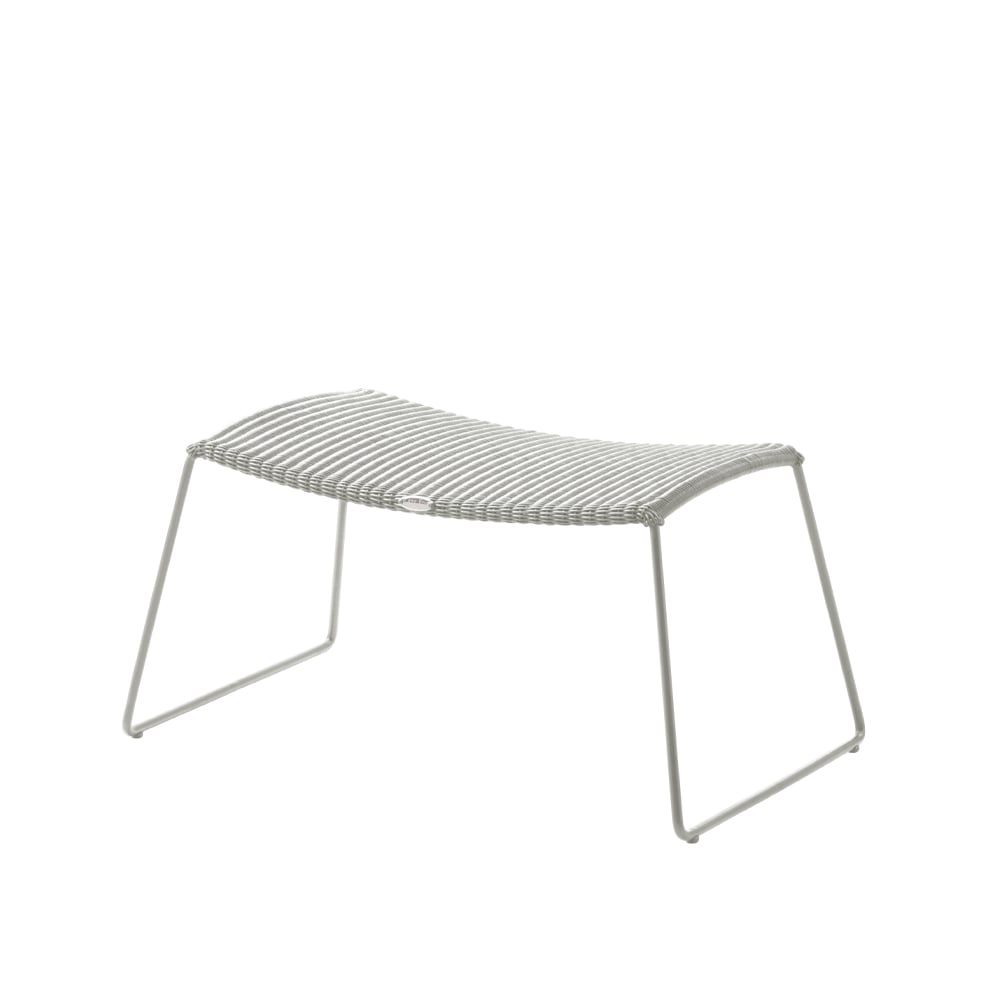 Cane-line Breeze voetenbank White grey | Scandinavisch Interieur | Tuinstoelen | Wit
