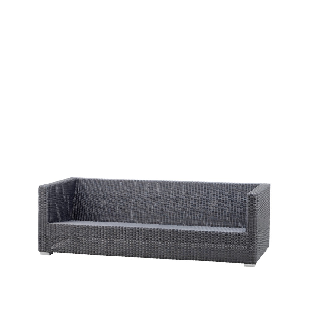 Cane-line Chester bank 3-zits graphite | Scandinavisch Interieur | Grijs