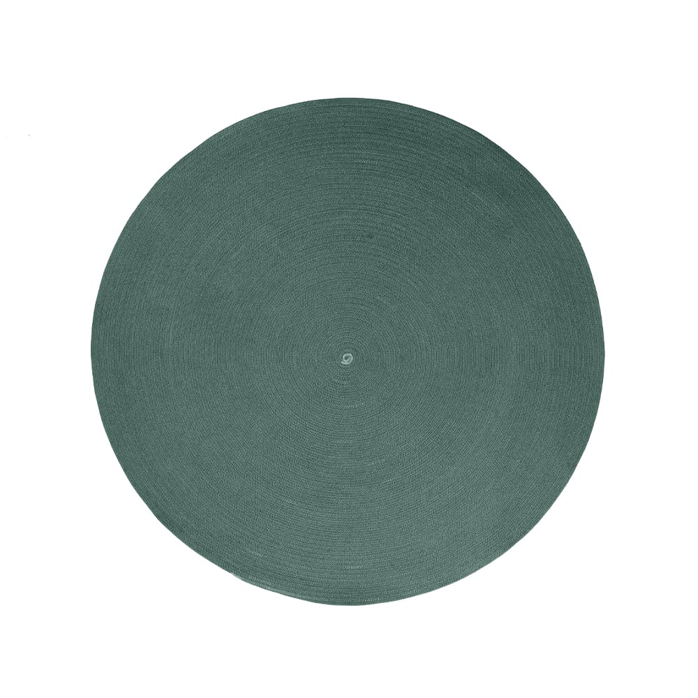 Cane-line Circle vloerkleed rond Dark green, Ø140cm