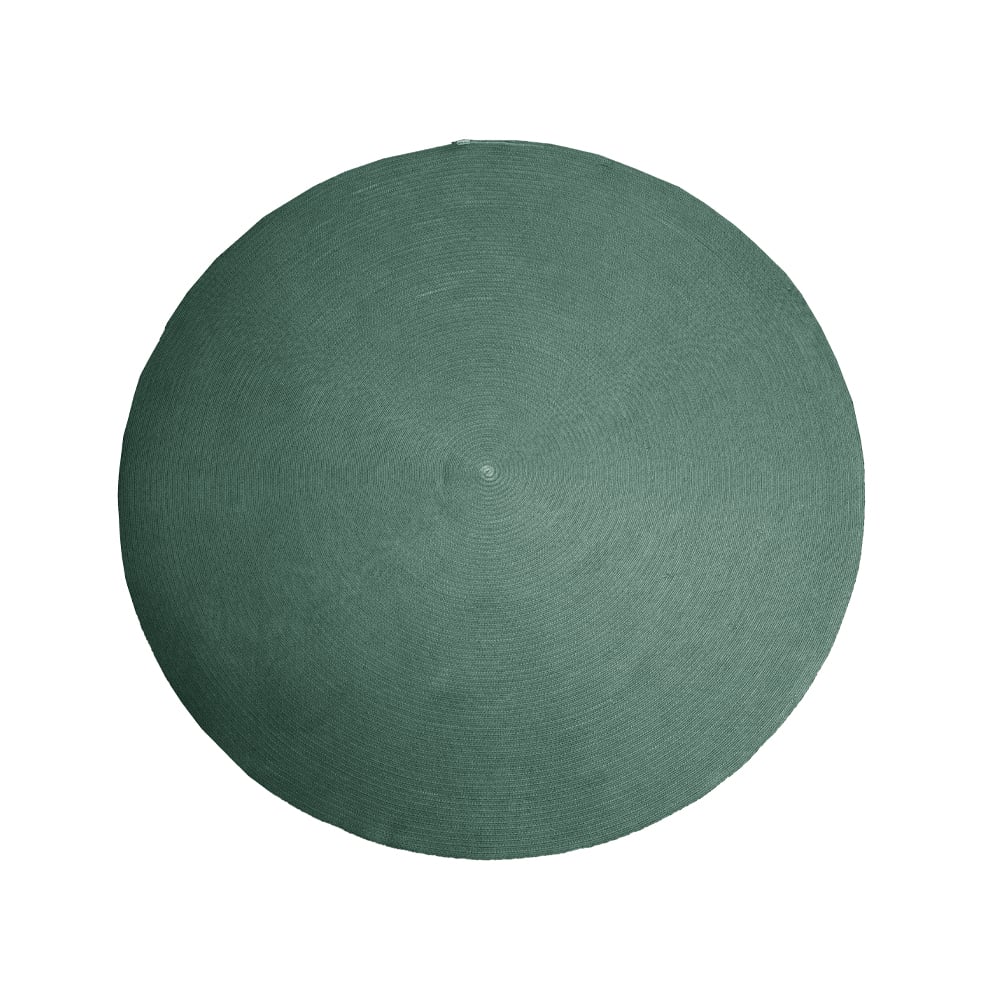 Cane-line Circle vloerkleed rond Dark green, Ø200cm
