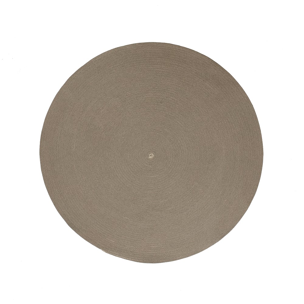 Cane-line Circle vloerkleed rond Taupe, o140cm, 140 cm