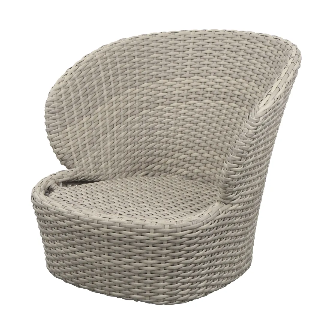 Coast loungefauteuil swivel, Sand (Flat Weave) Cane-line