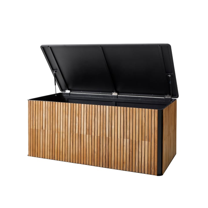 Combine opbergbox, Teak, lava grey, groot Cane-line