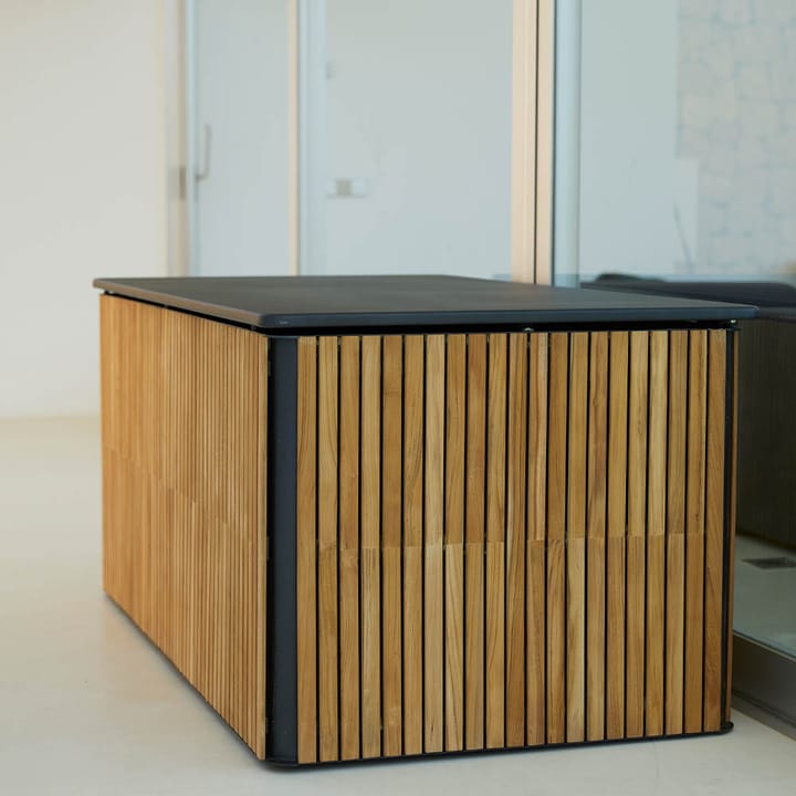 Combine opbergbox, Teak, lava grey, klein Cane-line