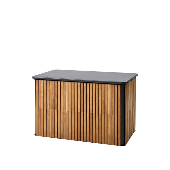 Combine opbergbox - Teak, lava grey, klein - Cane-line