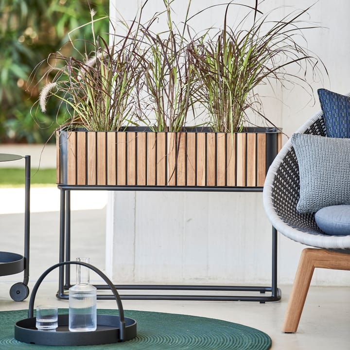 Combine plantenbak, Teak, lava grey Cane-line