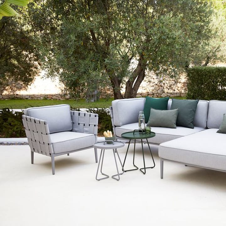 Conic loungestoel, Grey, incl. kussens Cane-line