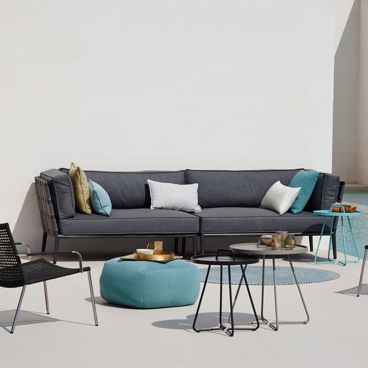 Conic modulaire bank, Light grey dagbed inclusief kussens Cane-line