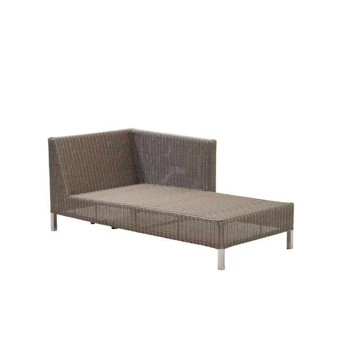 Connect chaise longue - Taupe, links - Cane-line