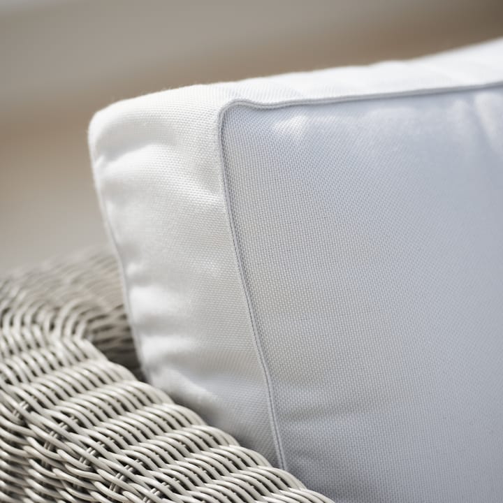 Connect fauteuil weave - Taupe, kussenset Cane-Line Natté white - Cane-line