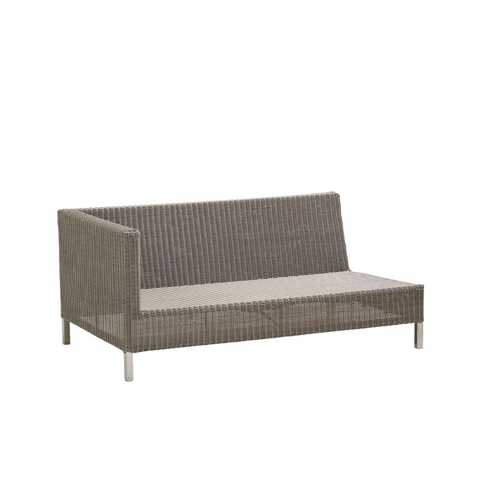 Cane-line Connect modulaire bank 2-zits taupe, rechts