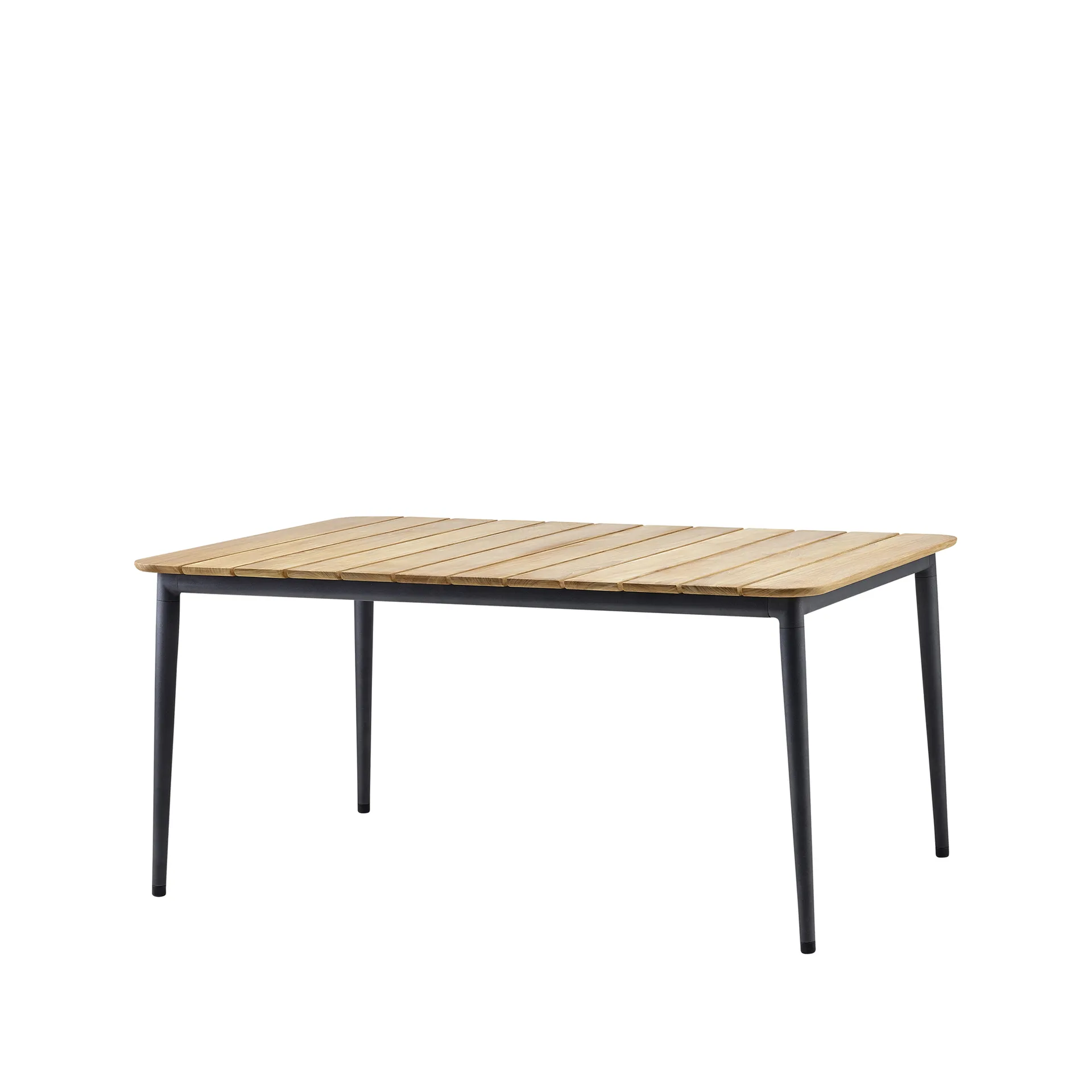 Core eettafel teak 160x100x74 cm, Lava grey frame Cane-line