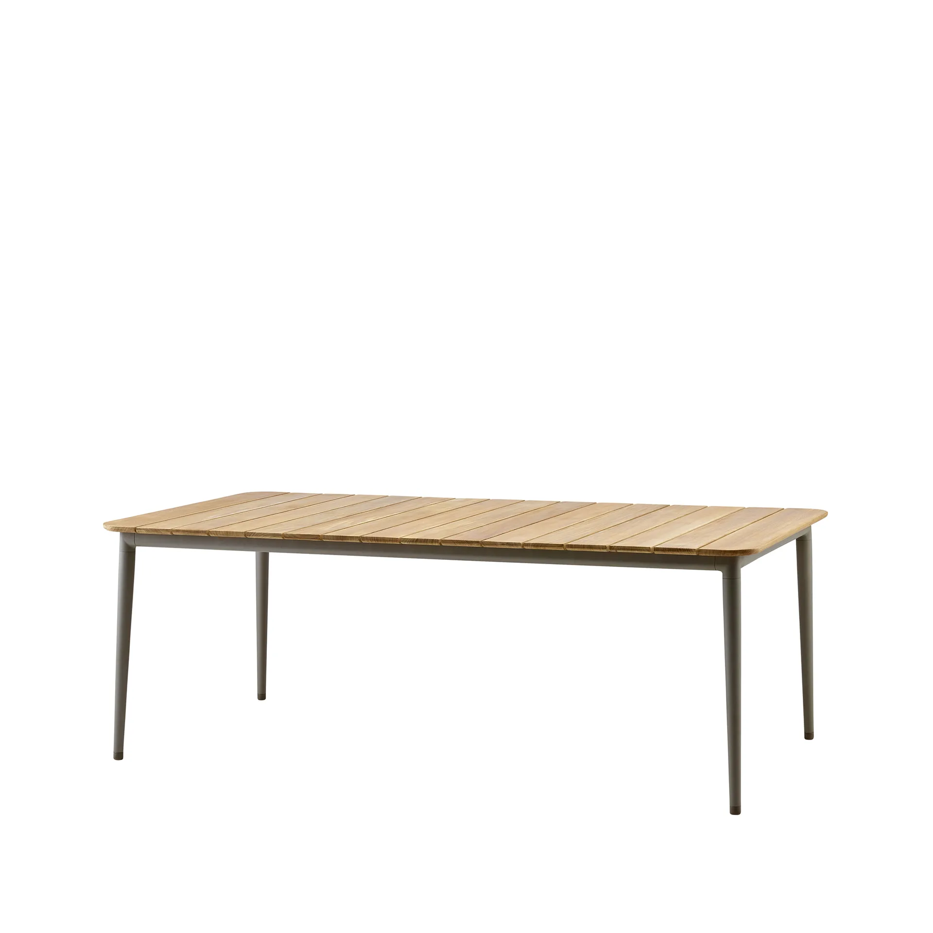 Core eettafel teak 210x100x74 cm, Taupe frame Cane-line