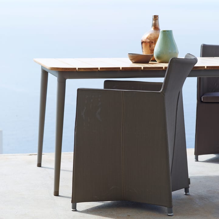 Core eettafel teak 274x100x74 cm, Lava grey frame Cane-line