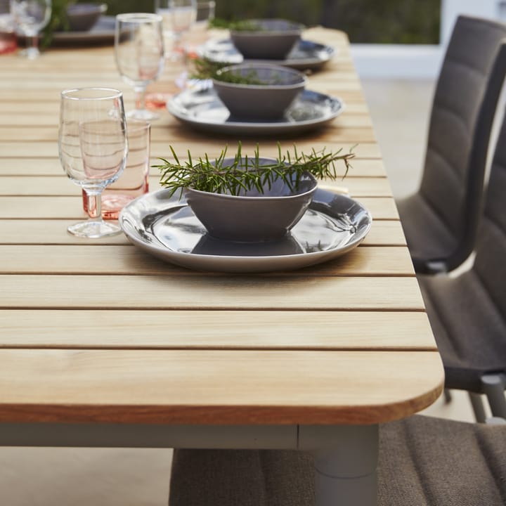 Core eettafel teak 274x100x74 cm, Lava grey frame Cane-line