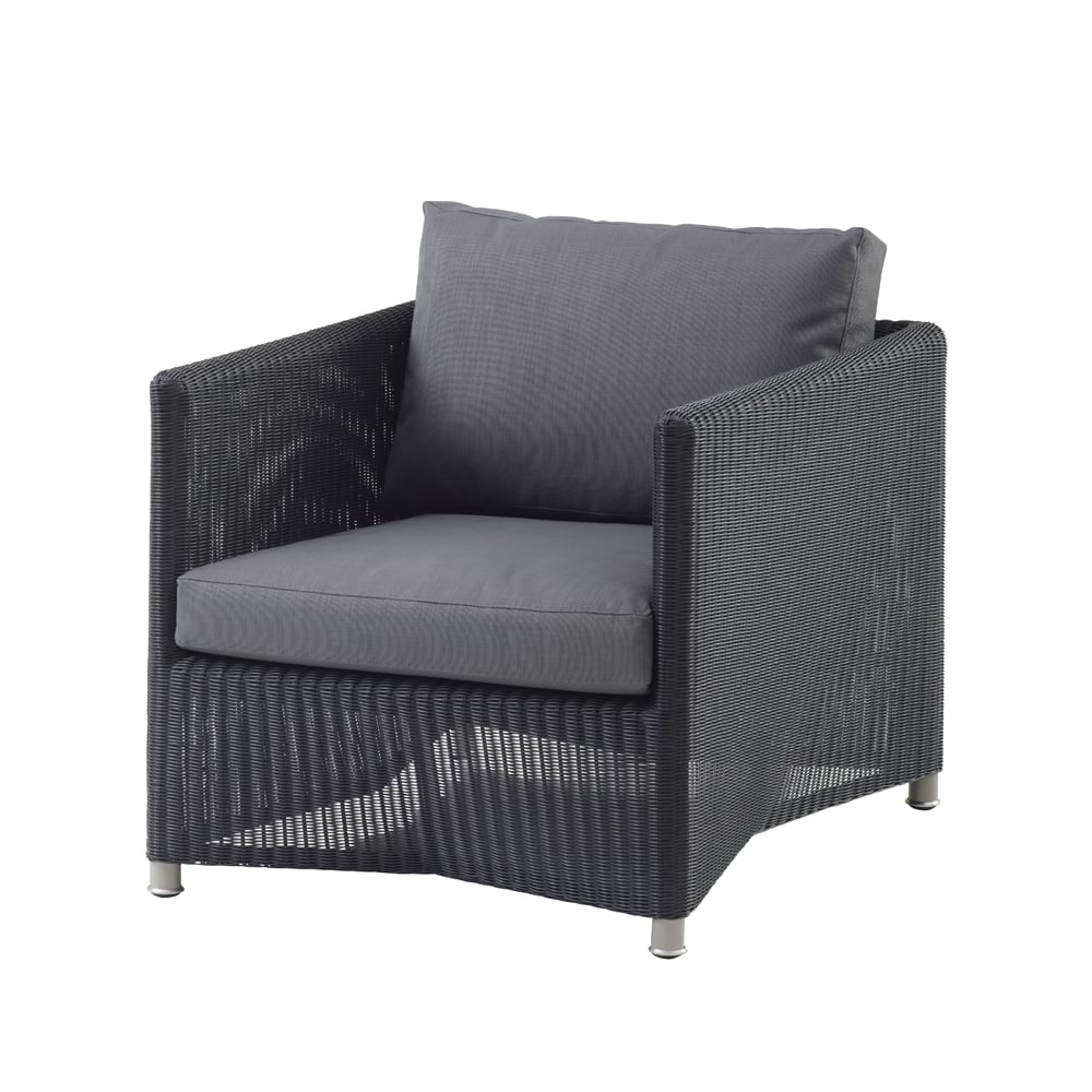 Cane-line Diamanten loungefauteuil weave Cane-Line Natté graphite