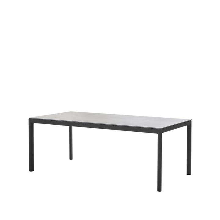 Drop eettafel - Fossiel grey-lavagrijs aluminium frame - Cane-line