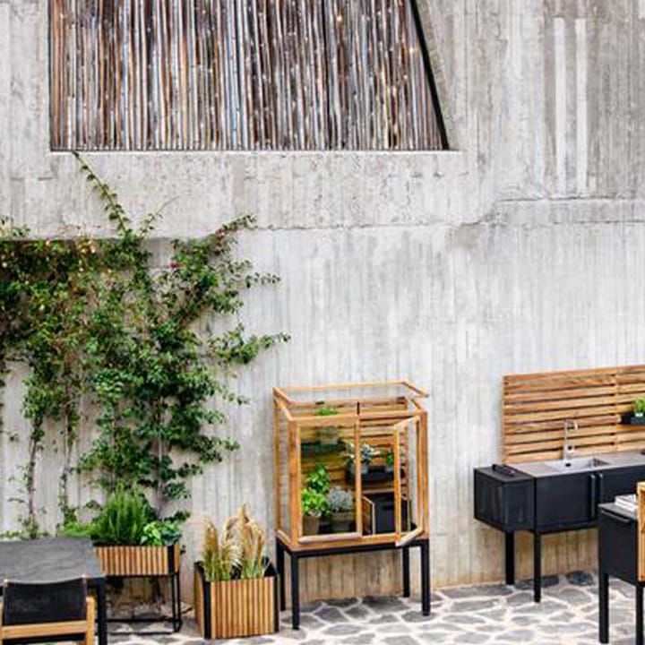 Drop kas, Teak-lava grey frame Cane-line