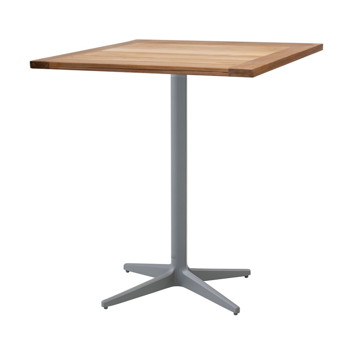 Cane-line Drop tafel teak 72x72 cm Licht grijs frame