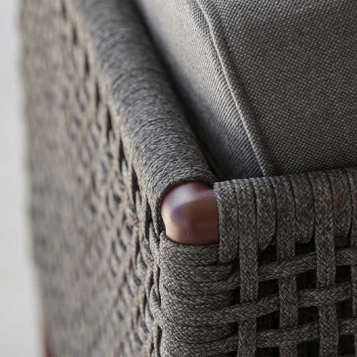 Encore lounge stoel, Cane-Line airtouch bordeaux/dark grey, incl. kussens Cane-line