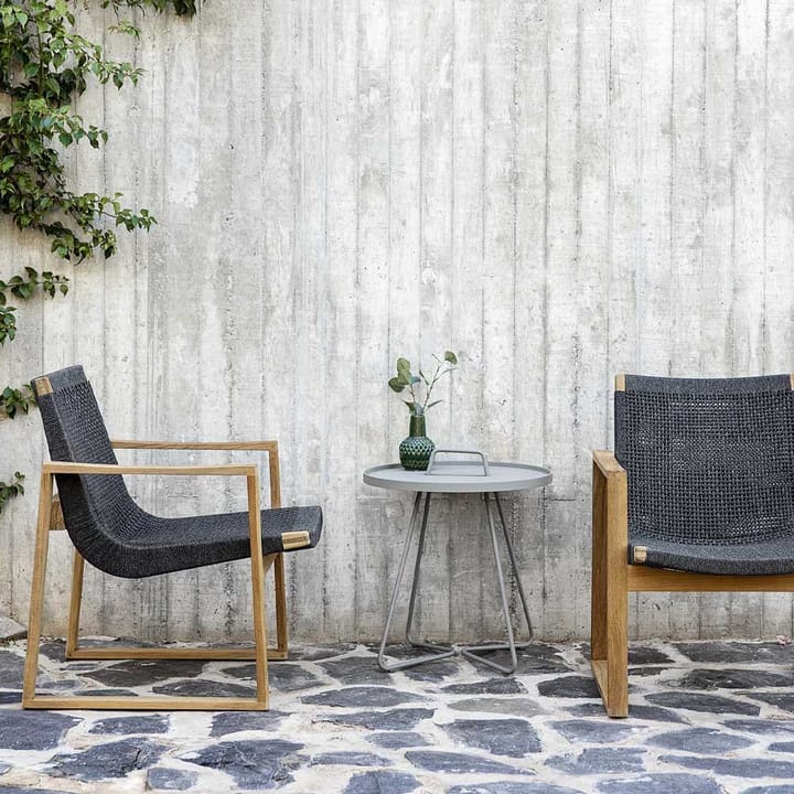 Endless loungefauteuil, Dark grey, teak frame Cane-line