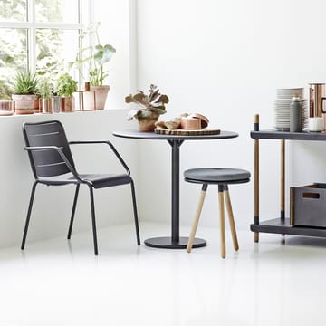 Go tafel Ø80 cm - Lava grey-lava grey - Cane-line