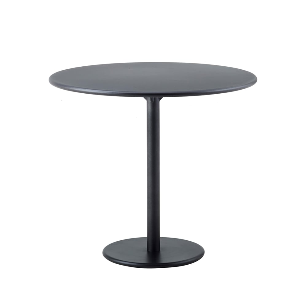 Cane-line Go tafel o80 cm Lava grey-lava grey | Scandinavisch Interieur | Tuintafels | Grijs