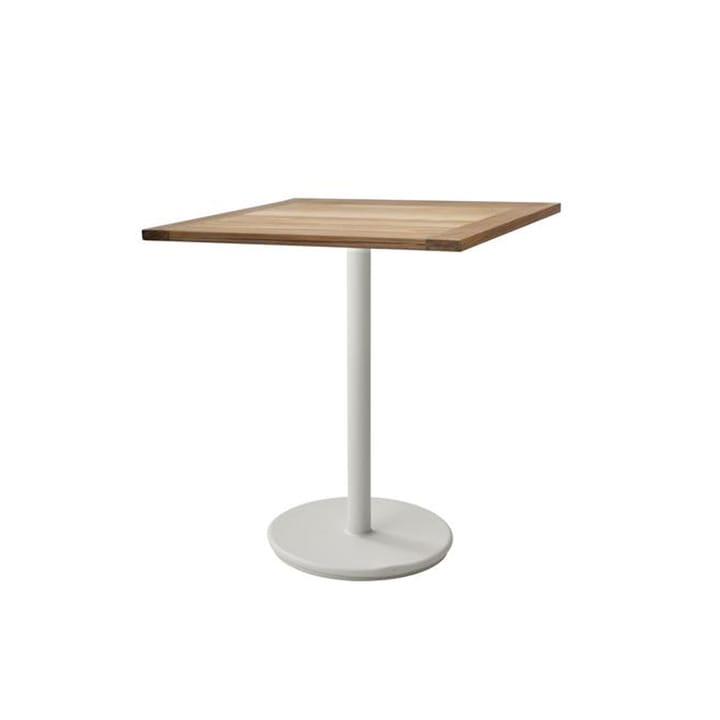 Go tafel teak 72x72 cm - Wit frame - Cane-line