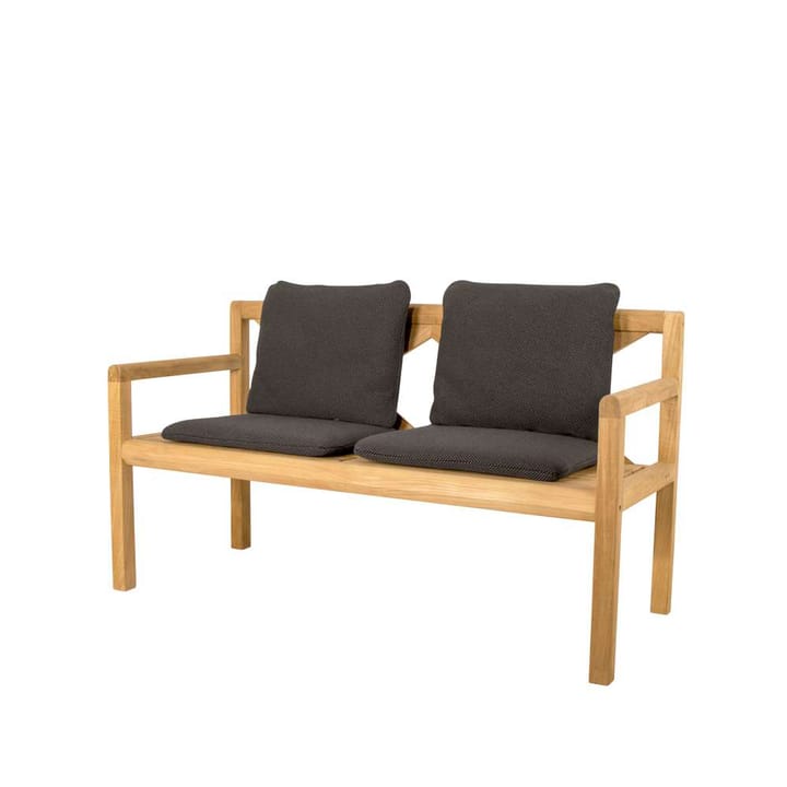 Grace 2-zits bank - Dark grey, teak - Cane-line