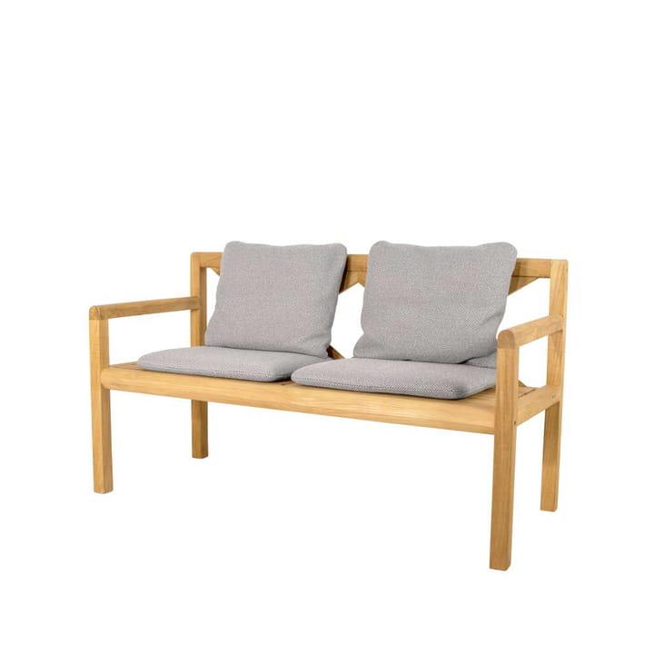 Grace 2-zits bank - Light grey, teak - Cane-line