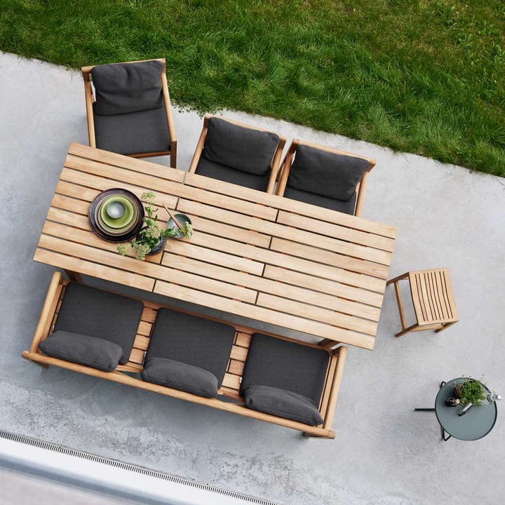 Grace 3-zits bank, Dark grey, teak Cane-line
