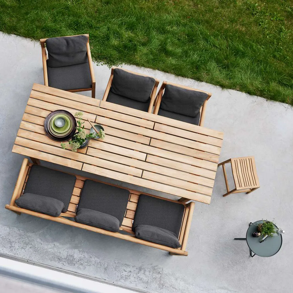 Grace eettafel, Teak Cane-line