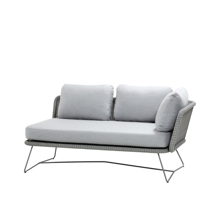 Horizon modulaire bank, Cane-Line Natté light grey, links Cane-line