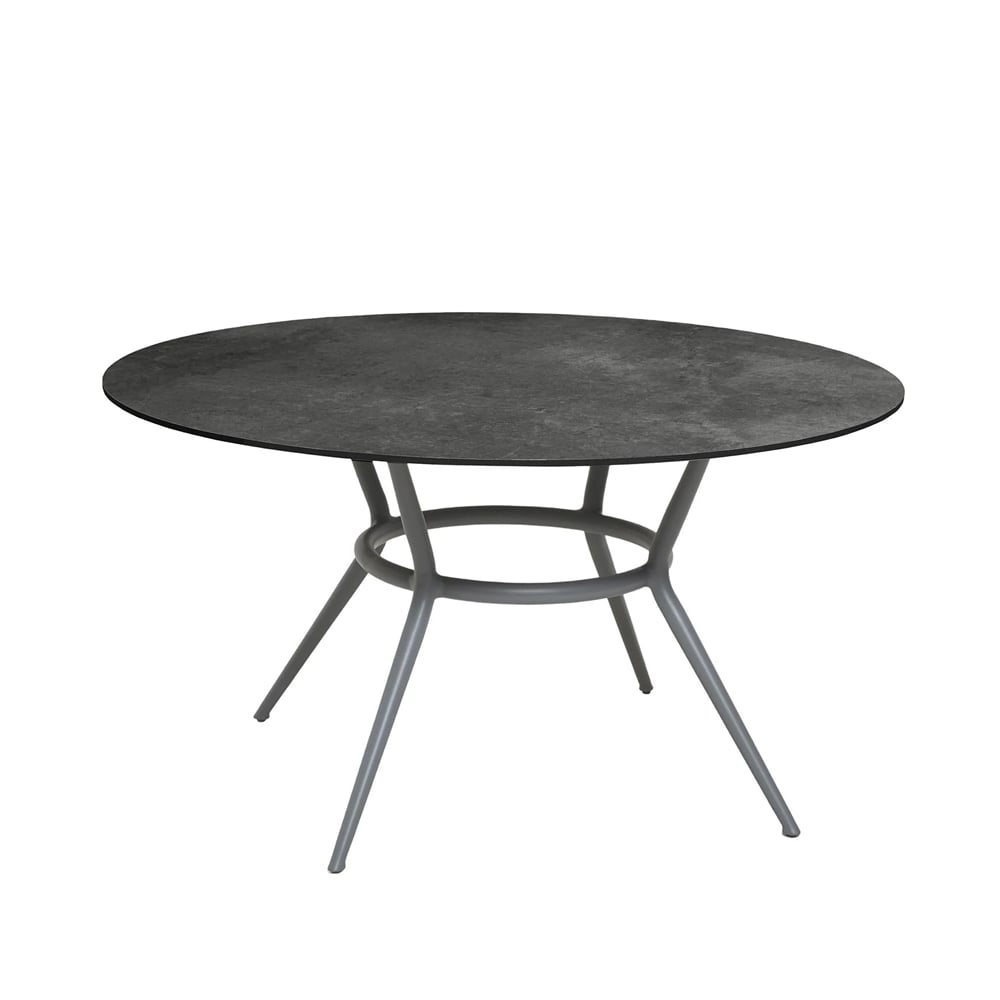 Cane-line Joy eettafel rond Dark grey-lichtgrijs o144 cm