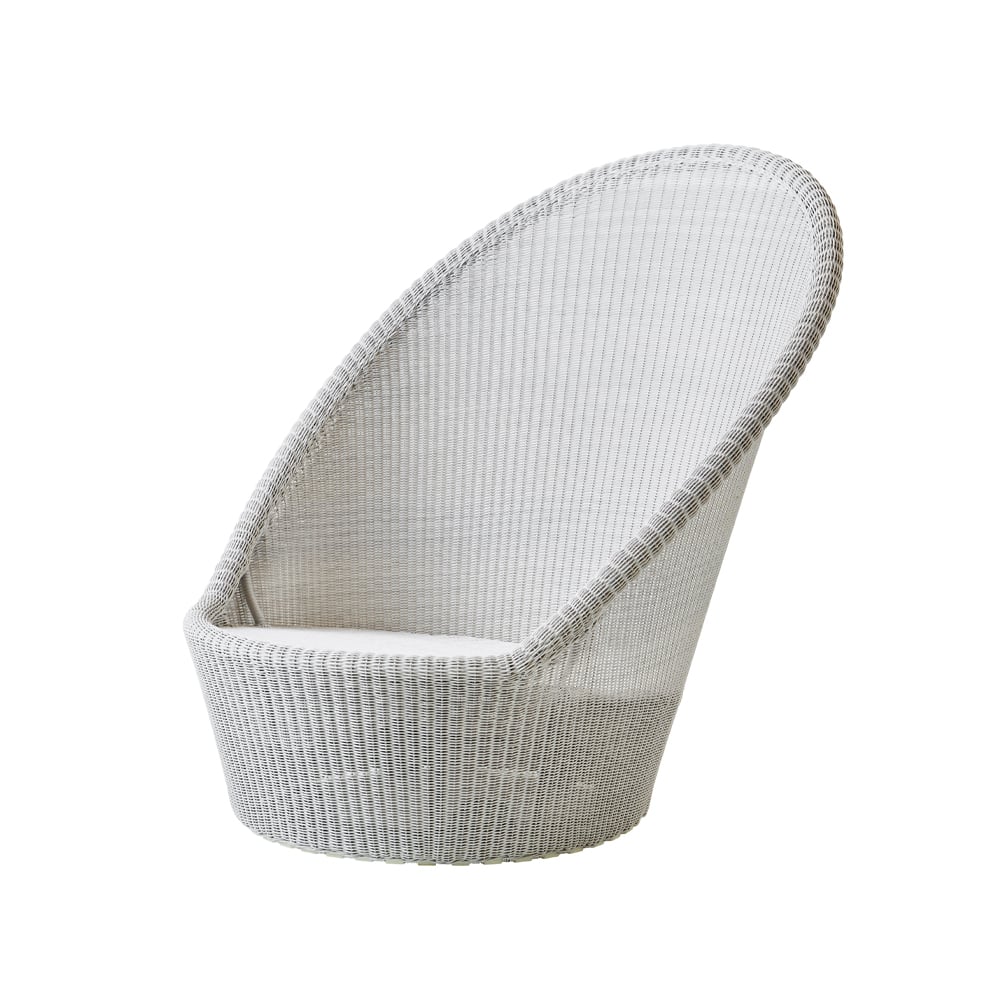 Cane-line Kingston ligstoel White grey | Scandinavisch Interieur | Wit