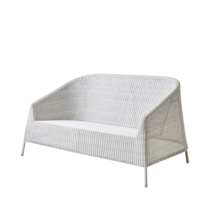 Kingston loungebank 2-zits - White grey - Cane-line