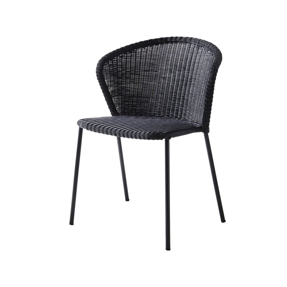 Cane-line Lean stoel Black, Cane-Line weave | Scandinavisch Interieur | Tuinstoelen | Zwart