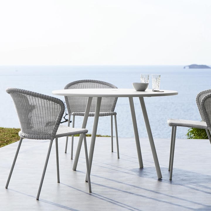 Lean stoel, White grey, Cane-Line weave Cane-line