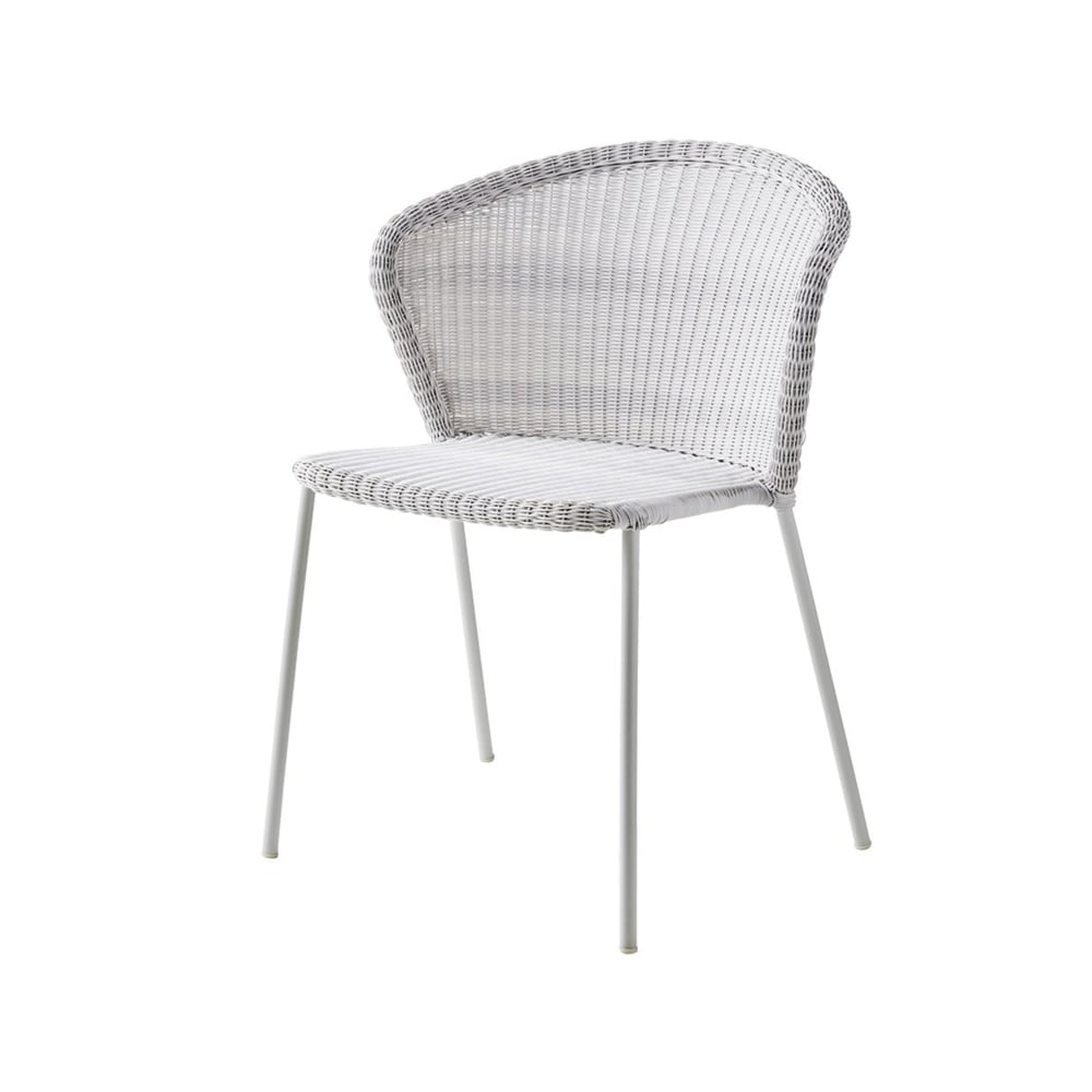 Cane-line Lean stoel White grey, Cane-Line weave | Scandinavisch Interieur | Tuinstoelen | Wit