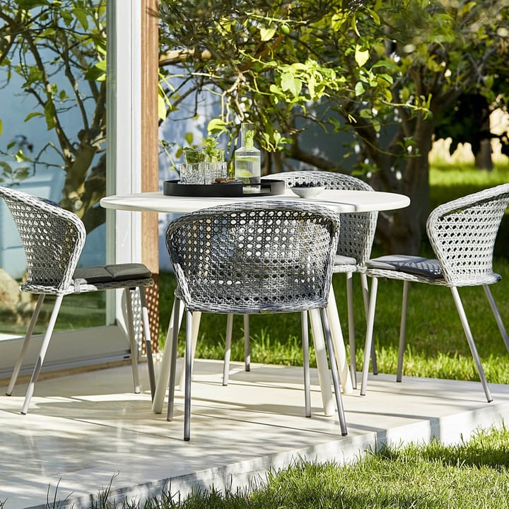 Lean stoel, White grey, Cane-Line weave Cane-line