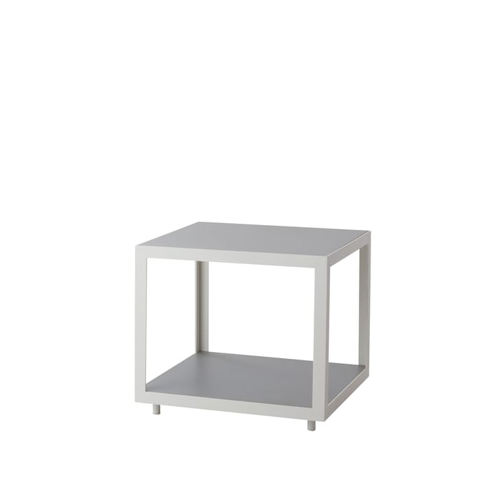 Level bijzettafel - Light grey, keramiek, wit frame - Cane-line