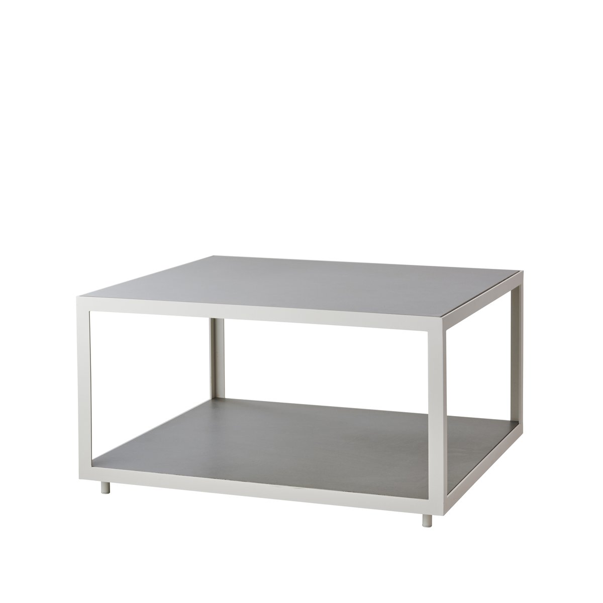 Cane-line Level salontafel keramiek 79x79 cm Light grey-white