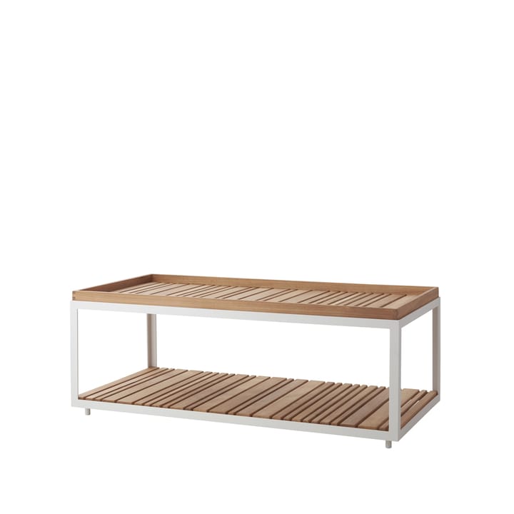 Level salontafel teak 62x122 cm - White - Cane-line