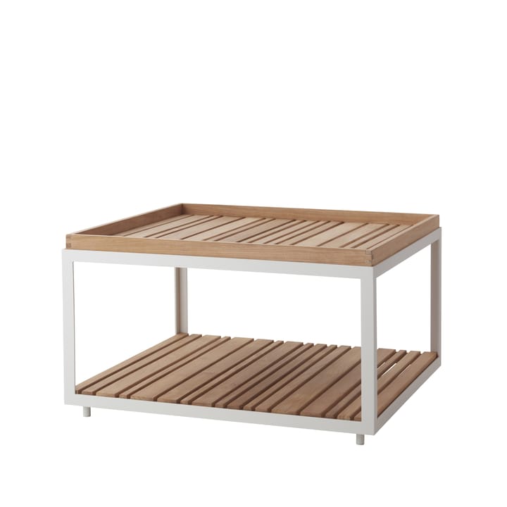 Level salontafel teak 79x79 cm - White - Cane-line