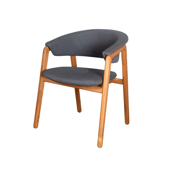 Luna stoel, Cane-Line airtouch grey, teak frame Cane-line