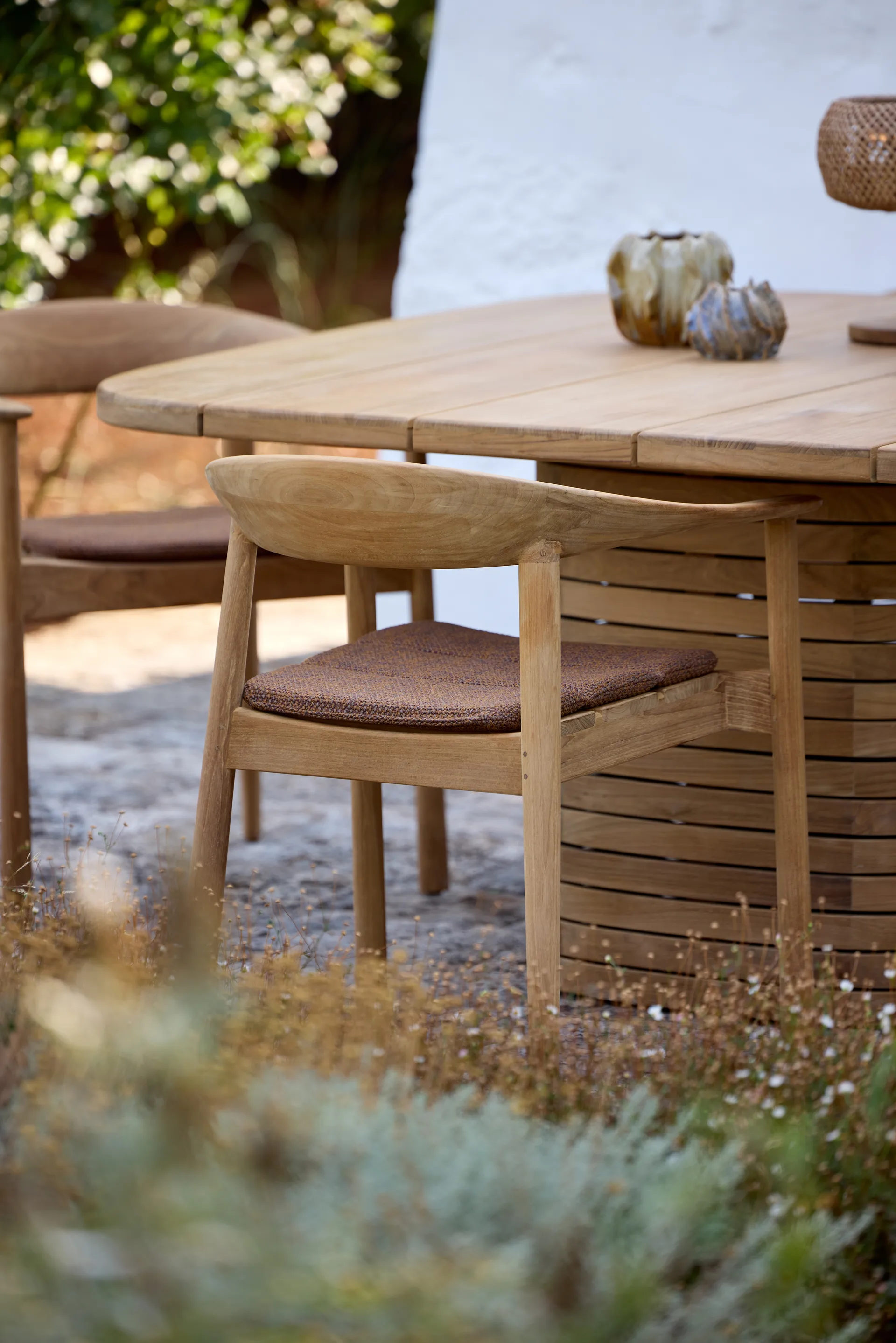 Majestic armstoel, Teak Cane-line