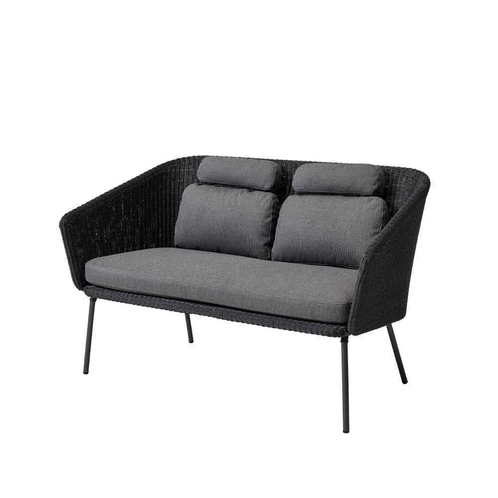 Cane-line Mega bank Graphic, incl. grijze kussens | Scandinavisch Interieur | Grijs